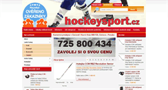 Desktop Screenshot of hockeysport.cz